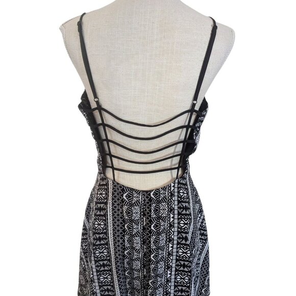 Pacsun LA Hearts Black A Line Geometric Dress Large - Picture 6 of 6